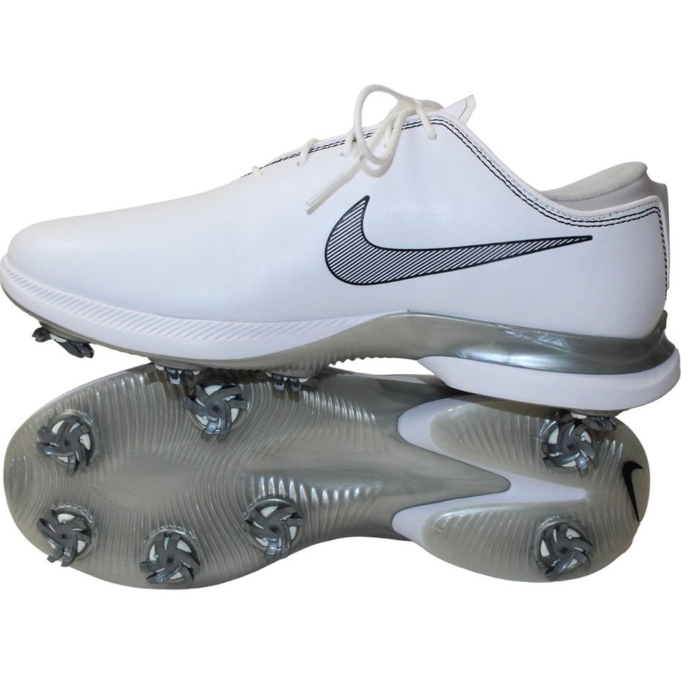 Nike Air Zoom Victory Tour 2 Golf Shoes White/Black/Grey Men's 10 NEW!
